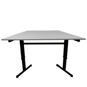 Academy Height Adjustable Trapezoid Table