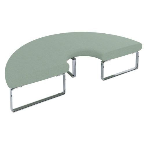 Benchmark Modular Seating System 180° Curved Bench