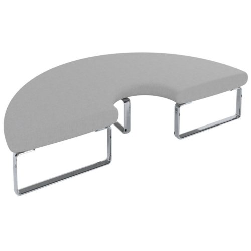 Benchmark Modular Seating System 180° Curved Bench