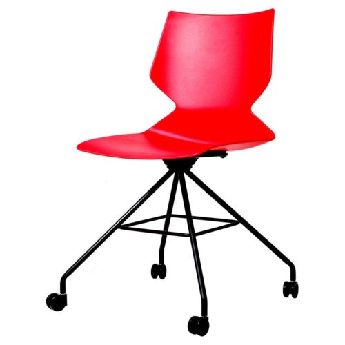 Konfurb Fly 4 Leg Swivel Visitor Chair with Castors
