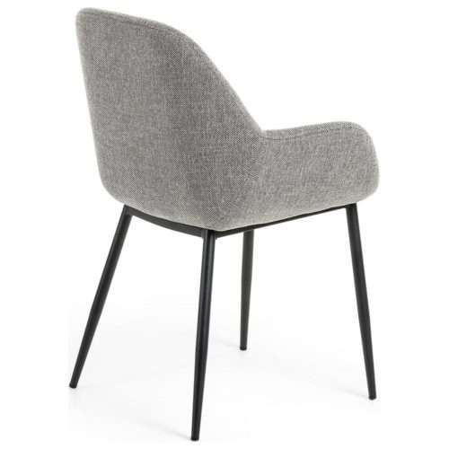 Koln Armchair with Black Metal Frame