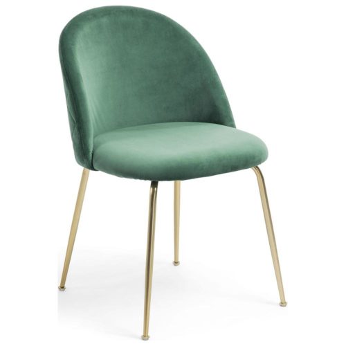 Mystique Visitor Chair with Gold Frame