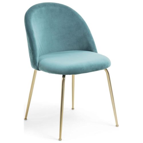 Mystique Visitor Chair with Gold Frame