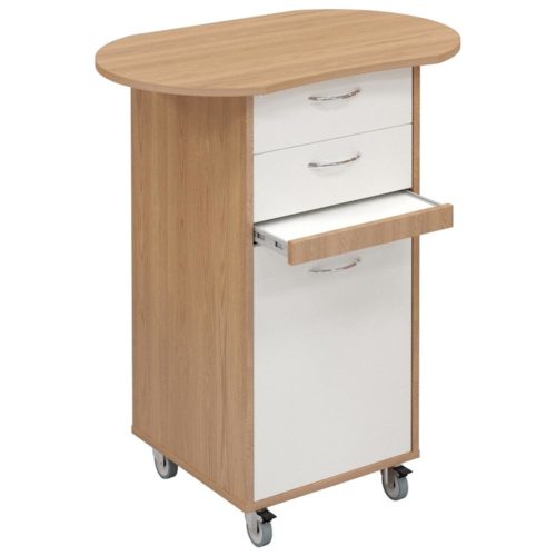 Sterling Satellite Teachers Caddy with Shaped Top - 2 Drawers + Cupboard