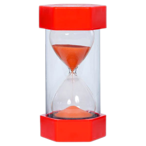 Orange sand deals hourglass