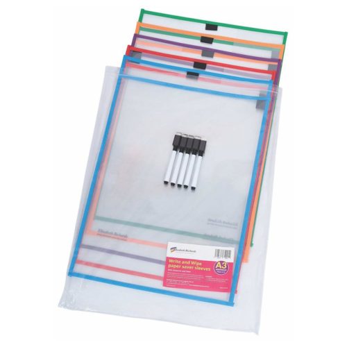 Write n Wipe Paper Saver Sleeves - A3 (5 Pack)