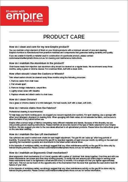 Product Care