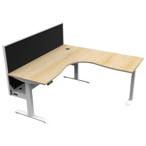 Lift Pro Sit-Stand Corner Workstation with Screen