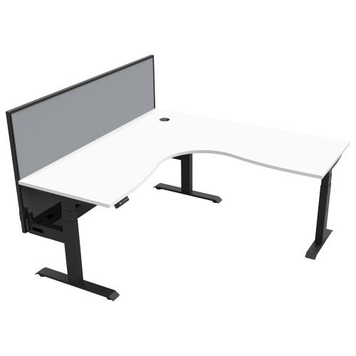 Lift Pro Sit-Stand Corner Workstation with Screen