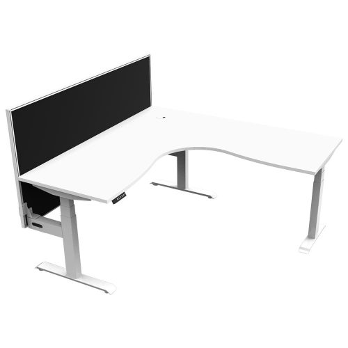 Lift Pro Sit-Stand Corner Workstation with Screen