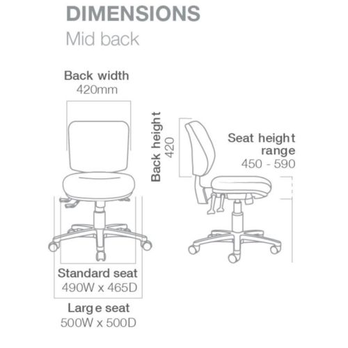 Remy Plus Medium Back Office Chair