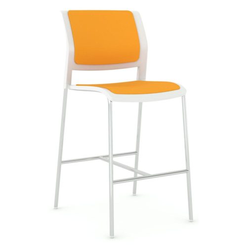 Play Barstool Chair with Upholstered Seat and Back