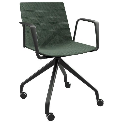 Jubilee Swiss 4-Point Castor Base Upholstered Visitor Chair