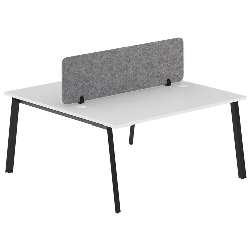 Citi A-Leg – Back-to-Back 2P Workstation with Acoustic Panel