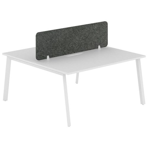 Citi A-Leg – Back-to-Back 2P Workstation with Acoustic Panel