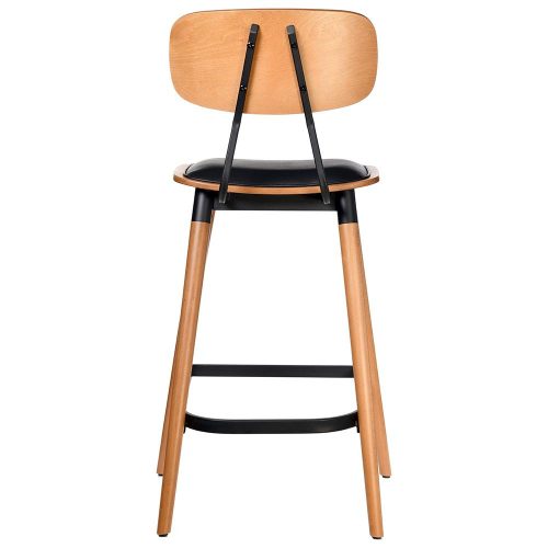 Felicia Barstool 750H - Black Vinyl Seat