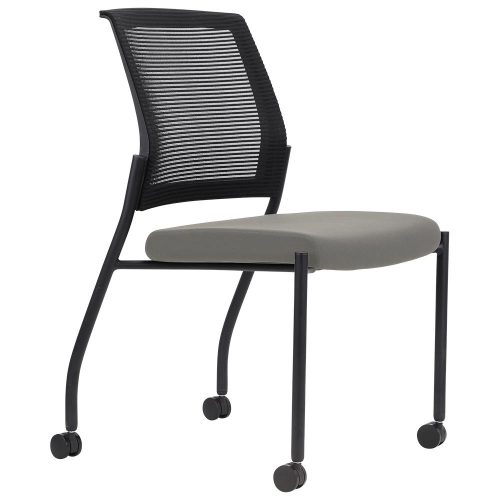 Rubin Mesh Back 4-Leg Visitor Chair with Castors