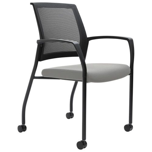 Rubin Mesh Back 4-Leg Visitor Chair with Castors