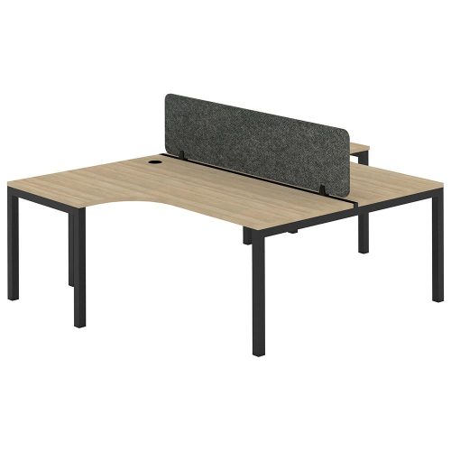 Citi 50/50 T Pod 2P Workstation with Acoustic Panel