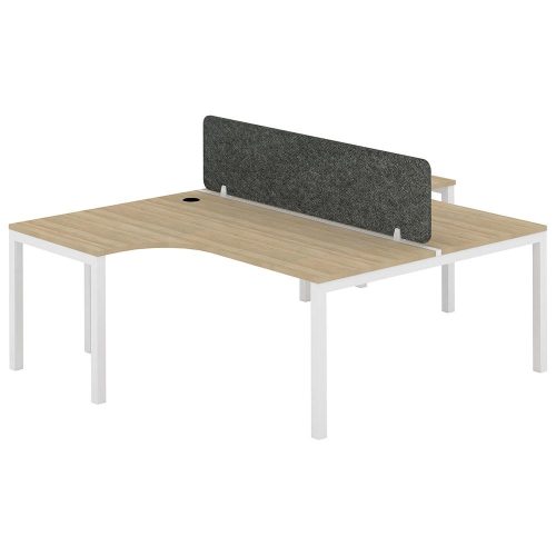 Citi 50/50 T Pod 2P Workstation with Acoustic Panel