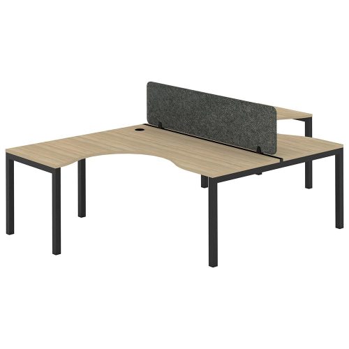 Citi 50/50 T Pod 2P Workstation with Acoustic Panel