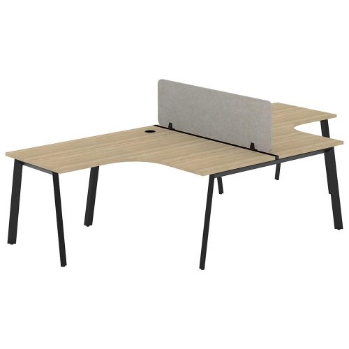 Citi A-Leg T Pod 2P Workstation with Acoustic Panel