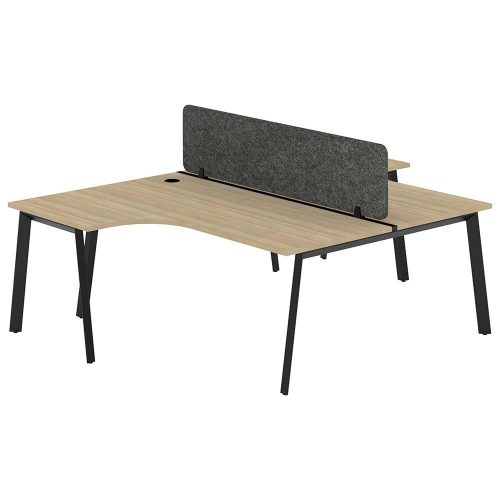 Citi A-Leg T Pod 2P Workstation with Acoustic Panel