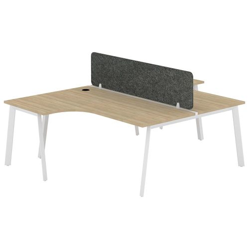 Citi A-Leg T Pod 2P Workstation with Acoustic Panel