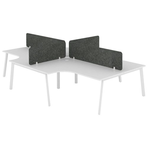 Citi A-Leg X Pod 4P Workstation with Acoustic Panel