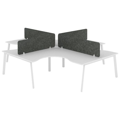 Citi A-Leg X Pod 4P Workstation with Acoustic Panel