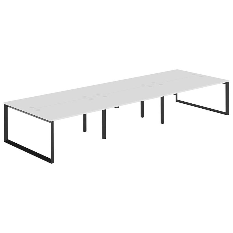 Citi Loop BacktoBack 6P Workstation (No Screen) Empire Furniture