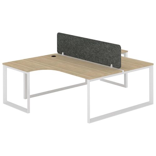 Citi Loop T Pod 2P Workstation with Acoustic Panel