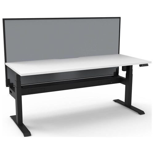 Lift Light Sit-Stand Desk with Screen