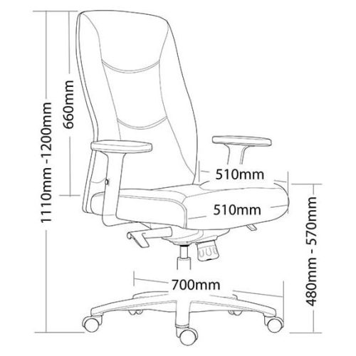 Hilltop High Back Executive Chair