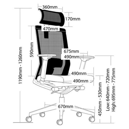 Kubin Executive Mesh Task Chair