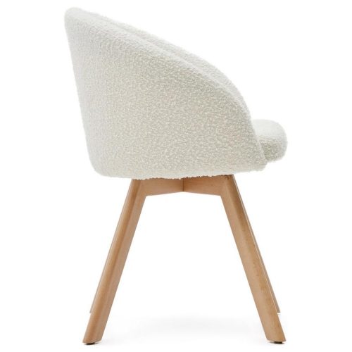 Maven Swivel Foyer Chair - Natural Frame