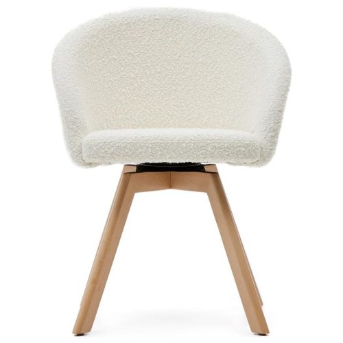 Maven Swivel Foyer Chair - Natural Frame