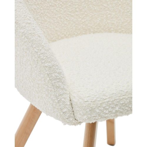 Maven Swivel Foyer Chair - Natural Frame