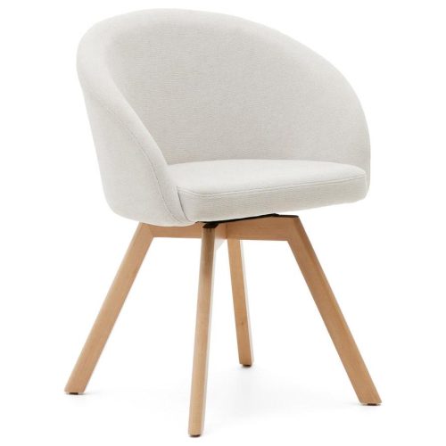 Maven Swivel Foyer Chair - Natural Frame