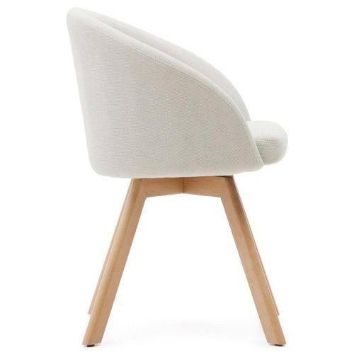 Maven Swivel Foyer Chair - Natural Frame