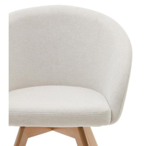 Maven Swivel Foyer Chair - Natural Frame