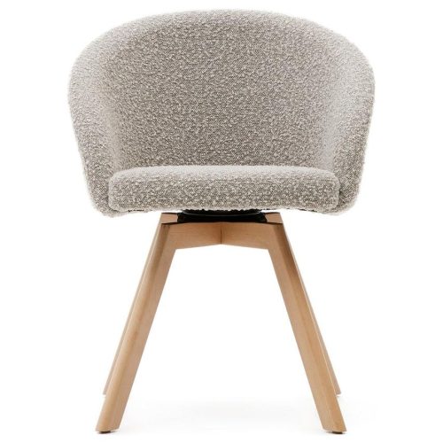 Maven Swivel Foyer Chair - Natural Frame