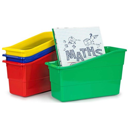 Plastic Book Caddy - Set of 4