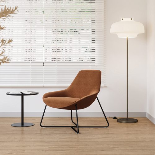 Leto Cross Sled Arm Chair