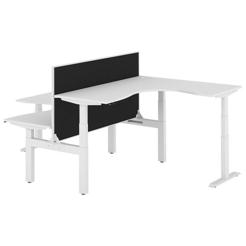 Altura Electric Height Adjustable T Pod 2P Workstation with Screen