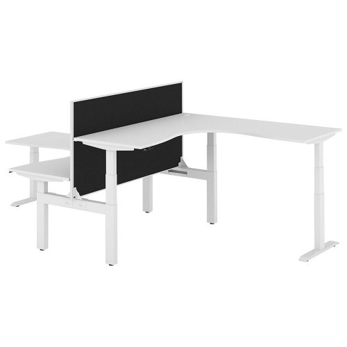 Altura Electric Height Adjustable T Pod 2P Workstation with Screen