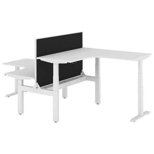 Altura Electric Height Adjustable T Pod 2P Workstation with Screen