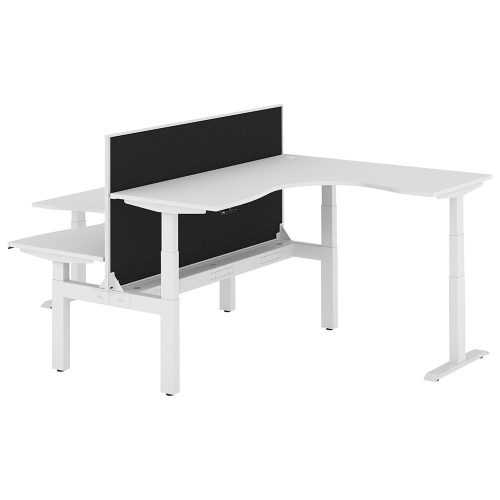 Altura Electric Height Adjustable T Pod 2P Workstation with Screen