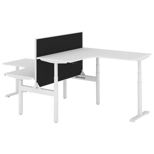 Altura Electric Height Adjustable T Pod 2P Workstation with Screen