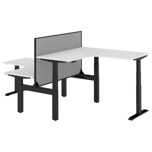 Altura Electric Height Adjustable T Pod 2P Workstation with Screen